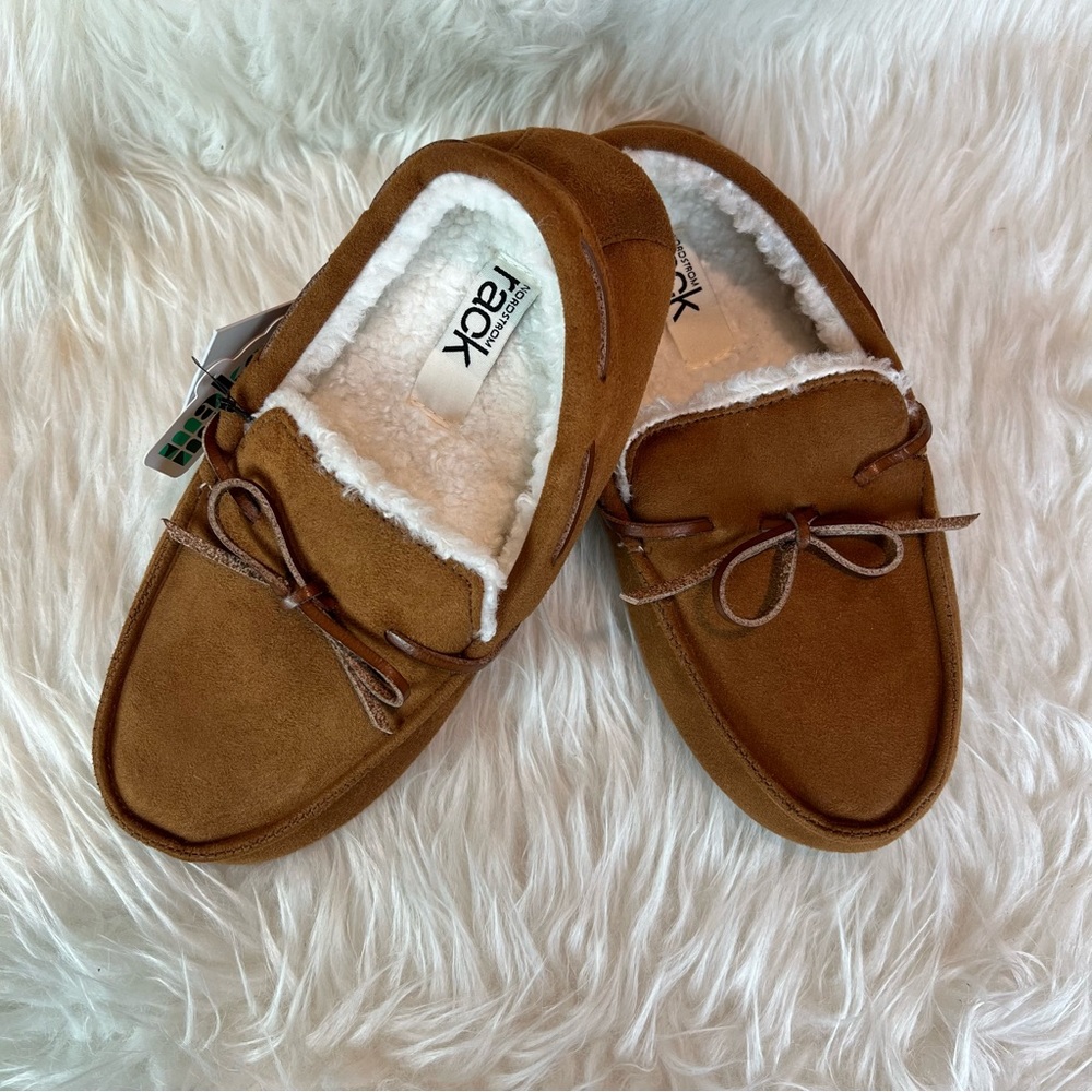 New Nordstrom Bonfire Slippers Brown Chestnut Size Medium